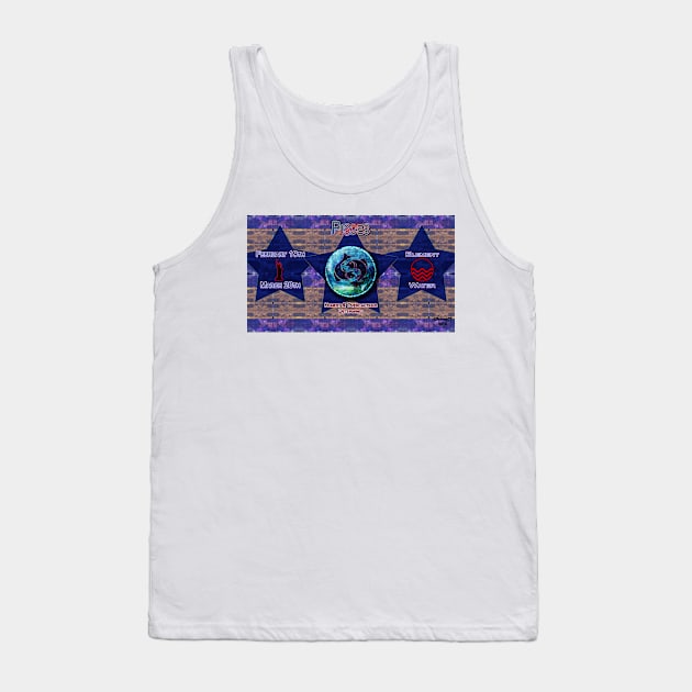 Zo-Disc Pisces with background v1 Tank Top by ajbruner77